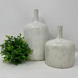 Set of 2 Stoneware Vases.