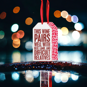 This Wine Pairs Well With...Wine Tag