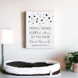 Twinkle Twinkle Little Star LED Light Up Wall Sign