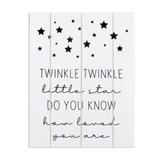 Twinkle Twinkle Little Star LED Light Up Wall Sign.