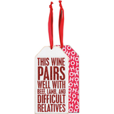 This Wine Pairs Well With...Wine Tag.