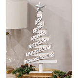 Woodland White Christmas Tree Sayings.