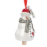 Joy Snowman Mini Bell Ornament