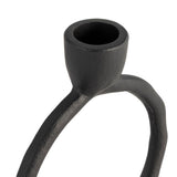Set of 2 Metal Round Ring Taper Candle Holders