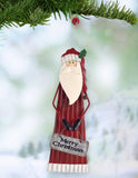 Metal Santa Ornament