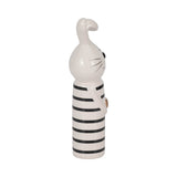 Ceramic Bunny with Gold Heart Figurine