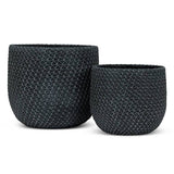 Mesh Texture Cement Planter