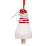 Believe Snowman Mini Bell Ornament