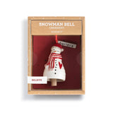 Believe Snowman Mini Bell Ornament