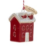 Believe Red House Shaped Ornament