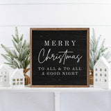 Merry Christmas To All Wall Sign