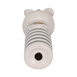 Ceramic Striped Bunny with Heart Figurine (LG)